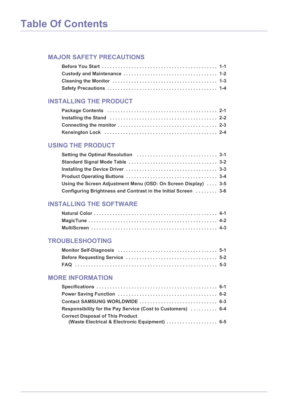 Samsung LS22B150NS-ZL User Manual | Page 2 / 46