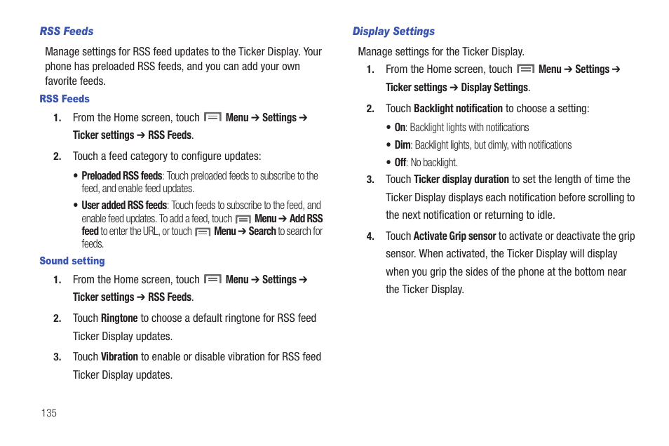 Ion, see “rss feeds | Samsung SCH-I400ZKOVZW User Manual | Page 133 / 183