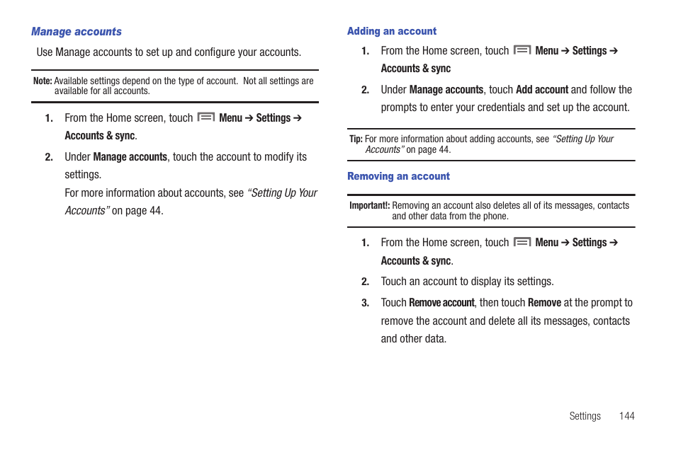 Samsung SCH-I400ZKOVZW User Manual | Page 142 / 183