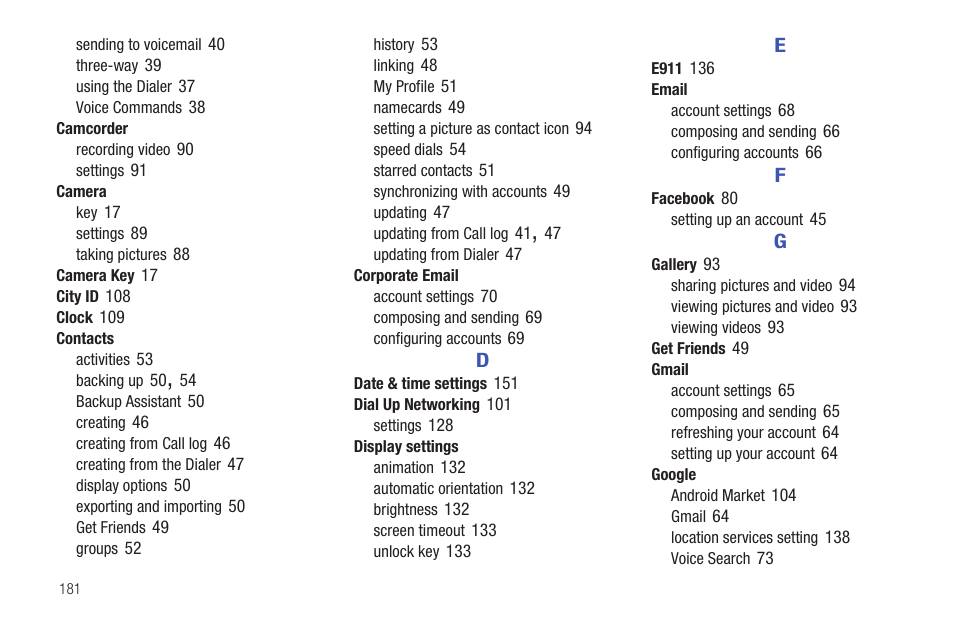 Samsung SCH-I400ZKOVZW User Manual | Page 179 / 183