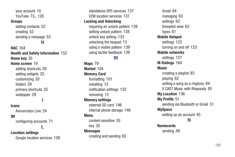 Samsung SCH-I400ZKOVZW User Manual | Page 180 / 183