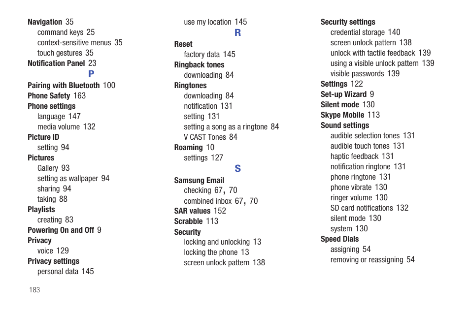 Samsung SCH-I400ZKOVZW User Manual | Page 181 / 183