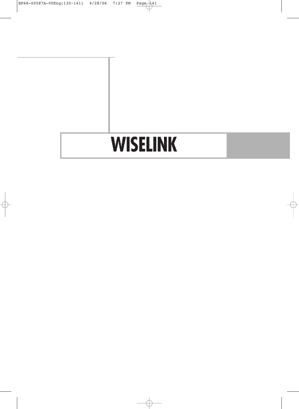 Wiselink | Samsung HLS5679WX-XAA User Manual | Page 141 / 160