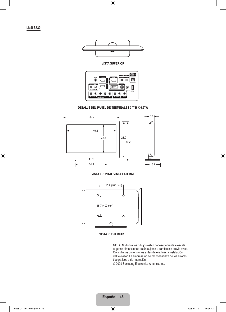 Samsung LN52B530P7FXZA User Manual | Page 100 / 101