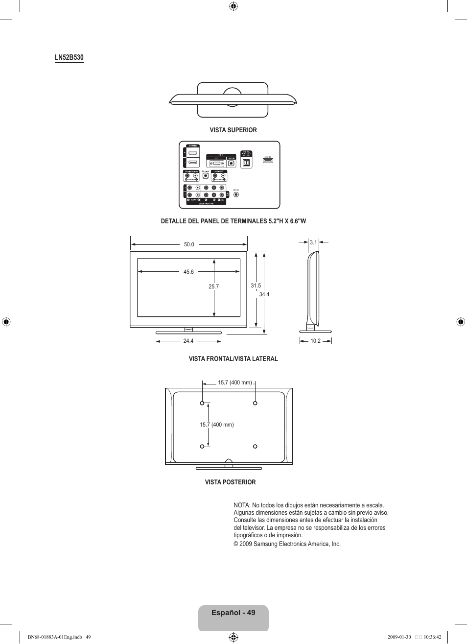 Samsung LN52B530P7FXZA User Manual | Page 101 / 101