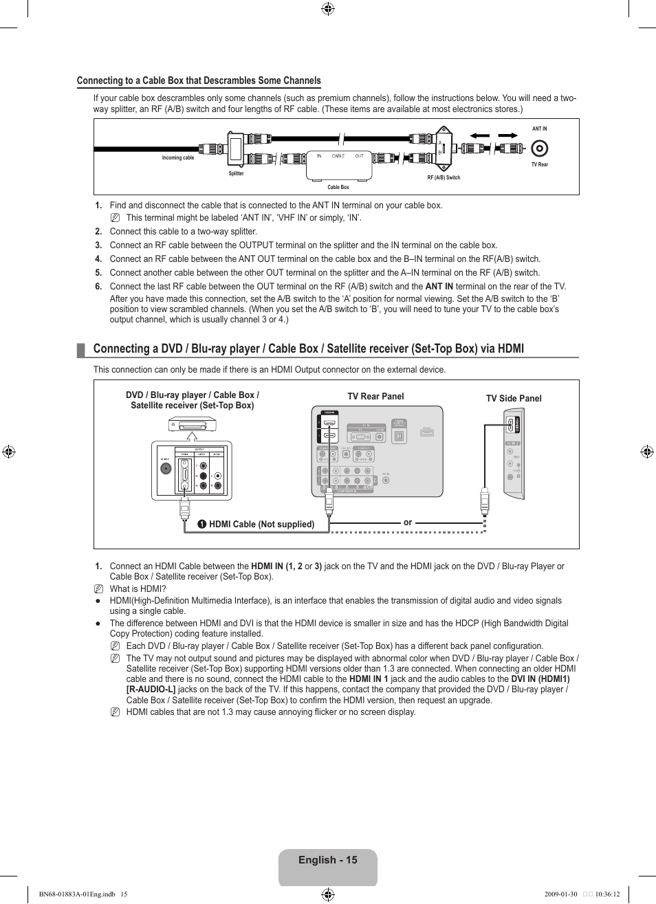 Samsung LN52B530P7FXZA User Manual | Page 17 / 101