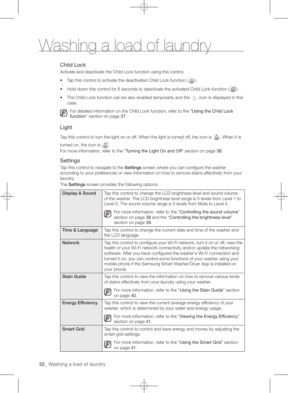 Washing a load of laundry | Samsung WF457ARGSGR-AA User Manual | Page 32 / 228