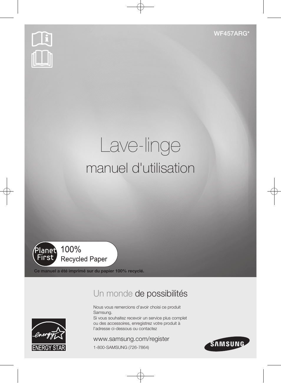Wf457arg-03153a-07_cfr.pdf, Lave-linge, Manuel d'utilisation | Un monde de possibilités | Samsung WF457ARGSGR-AA User Manual | Page 77 / 228