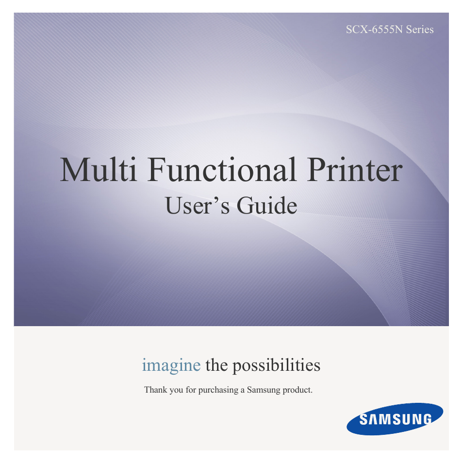 Samsung SCX-6555N-XBG User Manual | 187 pages