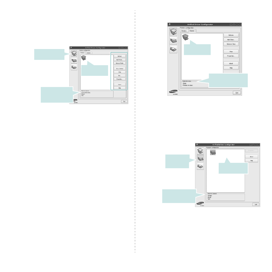 Printers configuration, Scanners configuration, Printers configuration scanners configuration | Samsung SCX-6555N-XBG User Manual | Page 174 / 187