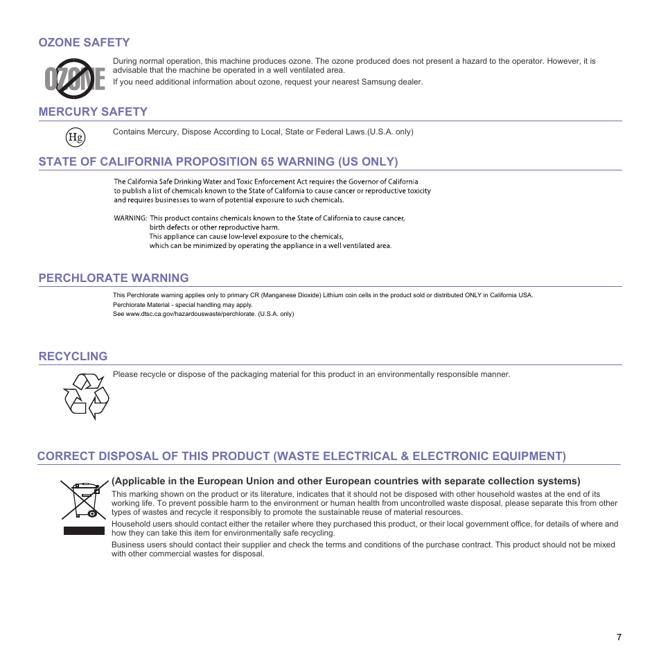 Samsung SCX-6555N-XBG User Manual | Page 7 / 187