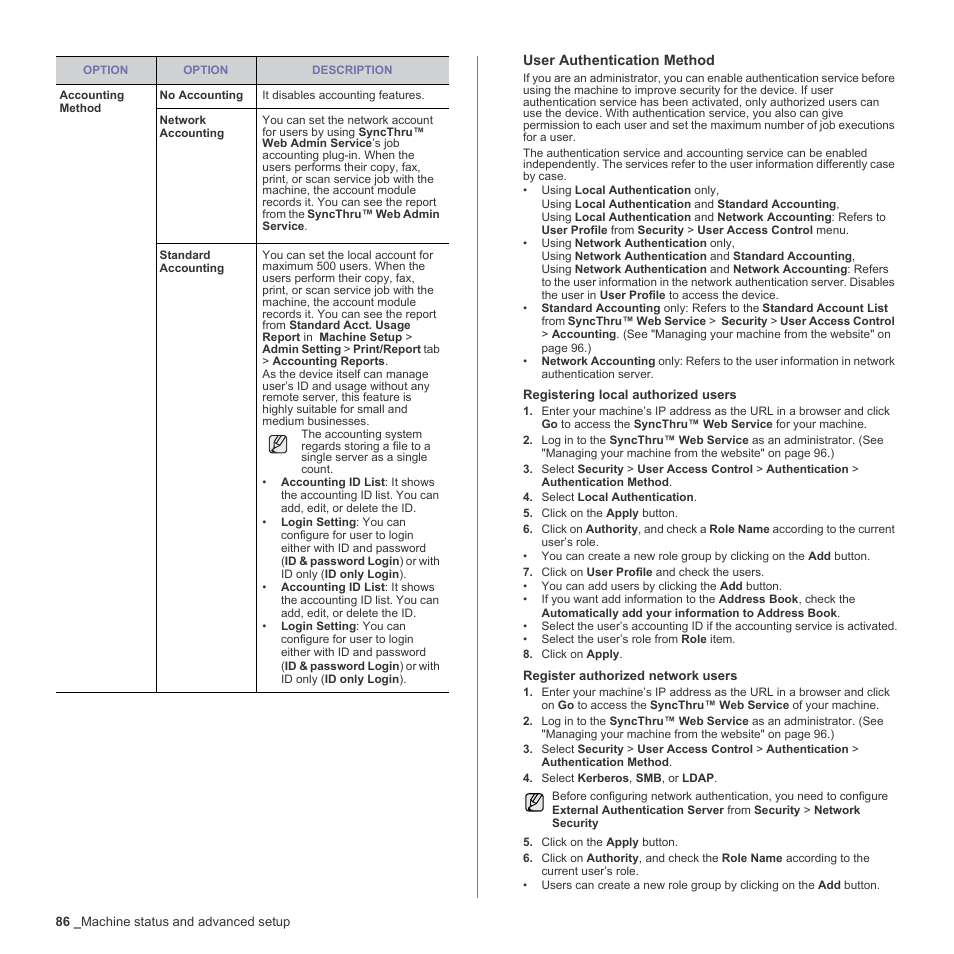 Samsung SCX-6555N-XBG User Manual | Page 86 / 187