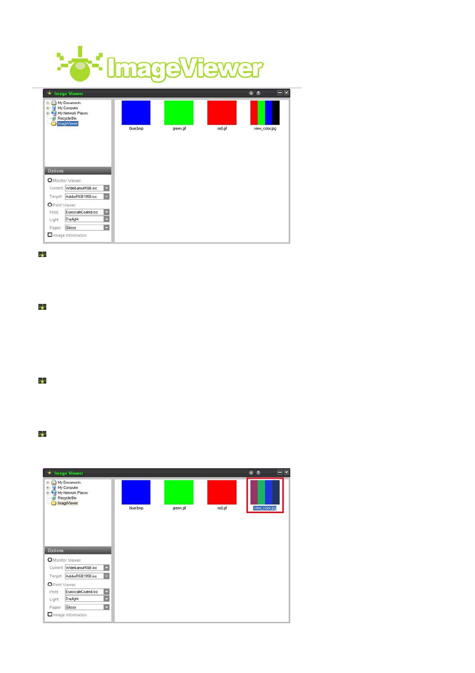 Imageviewer | Samsung LS19MEPSFV-XAA User Manual | Page 34 / 62