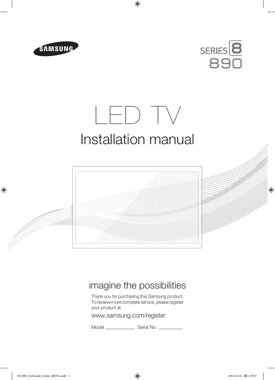 Samsung HG55NC890XFXZA User Manual | 54 pages