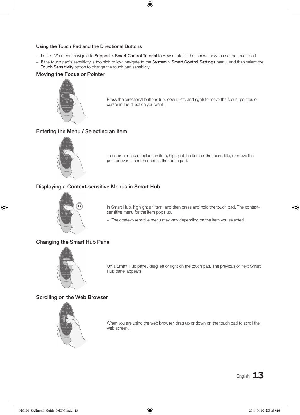 Samsung HG55NC890XFXZA User Manual | Page 13 / 54