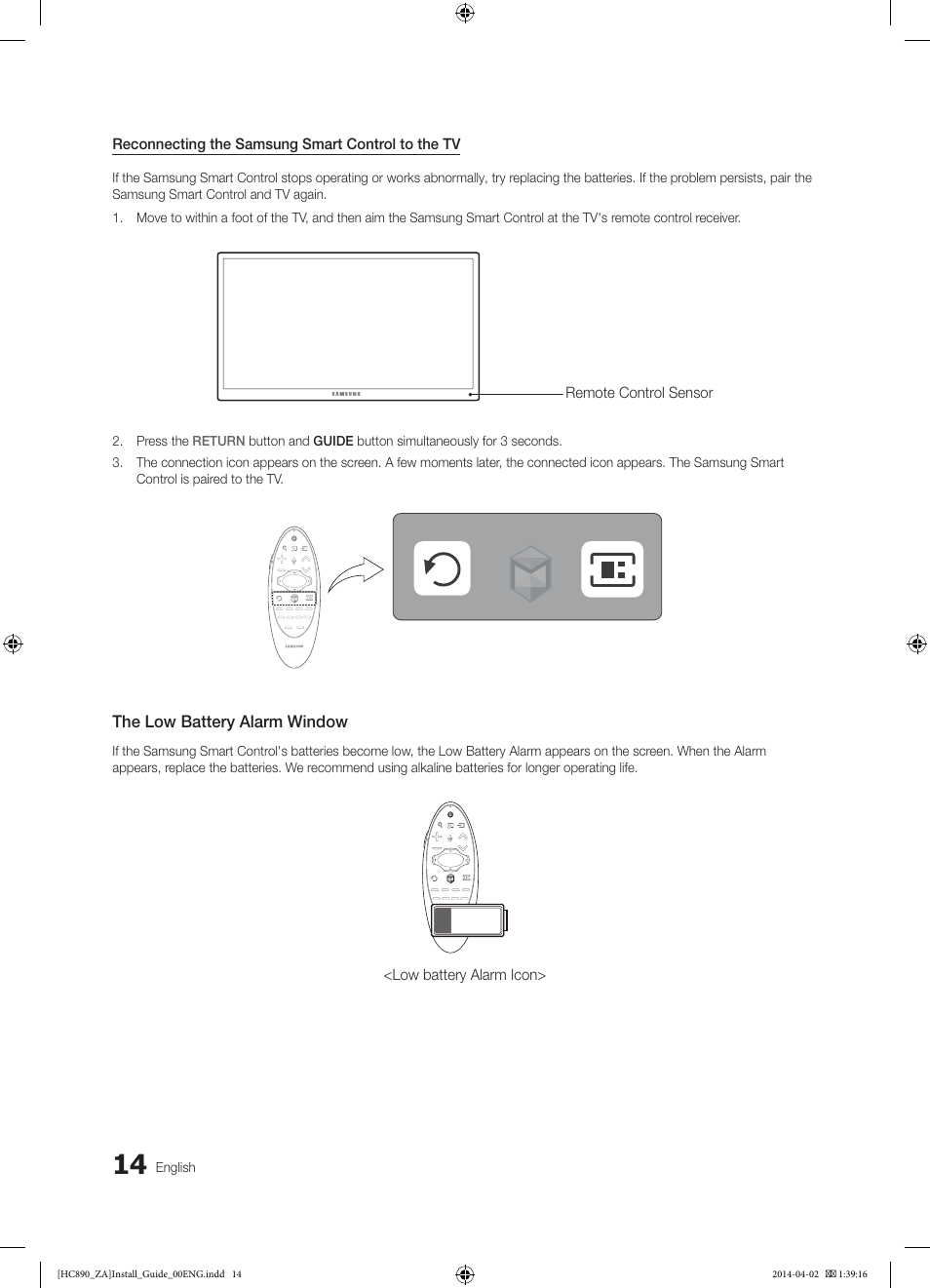 Samsung HG55NC890XFXZA User Manual | Page 14 / 54