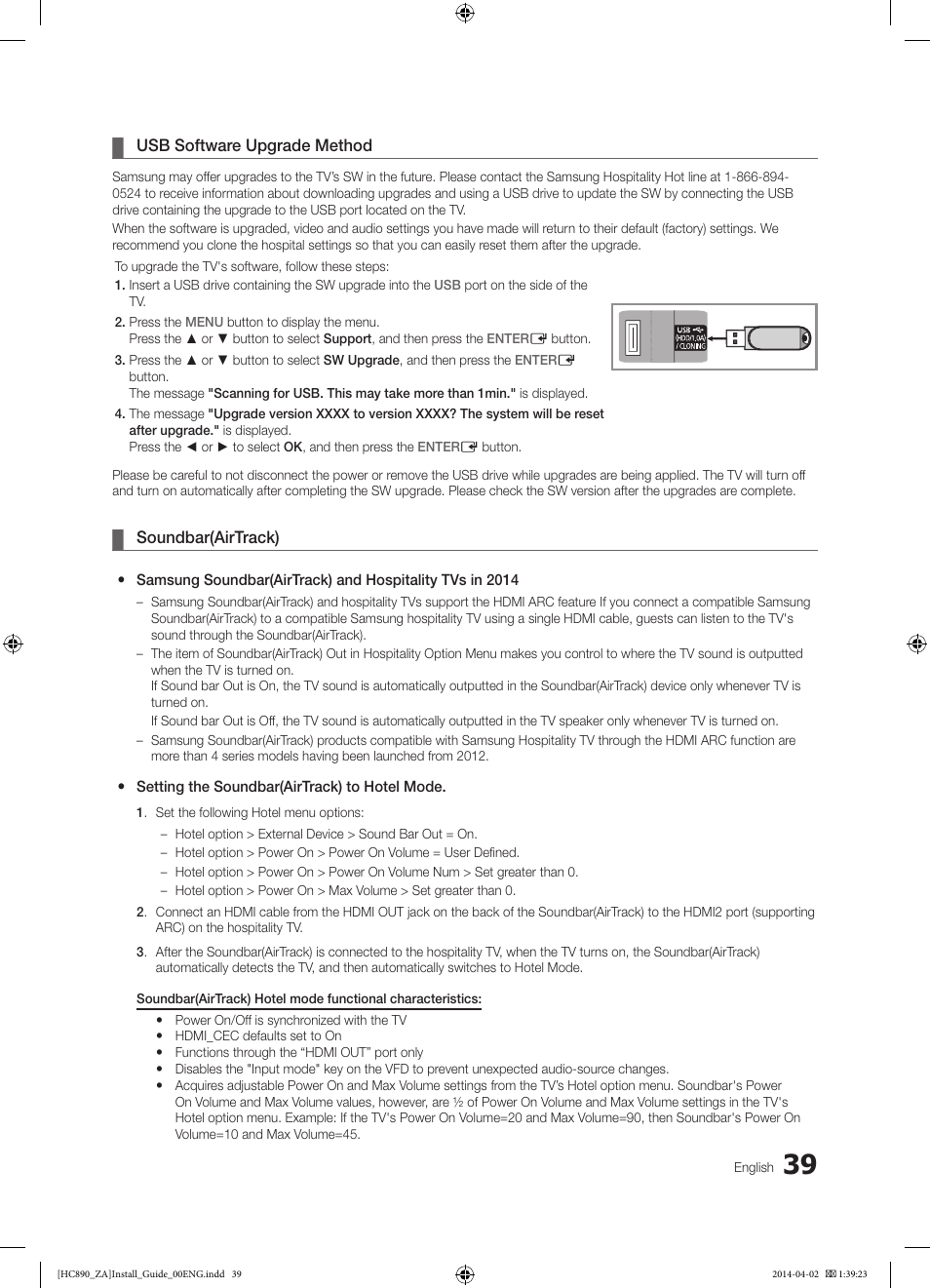 Samsung HG55NC890XFXZA User Manual | Page 39 / 54