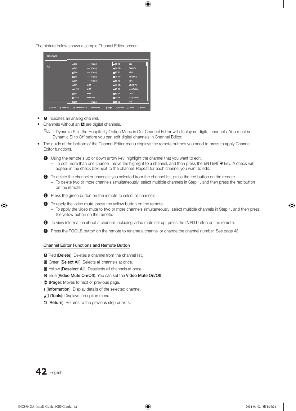 Samsung HG55NC890XFXZA User Manual | Page 42 / 54