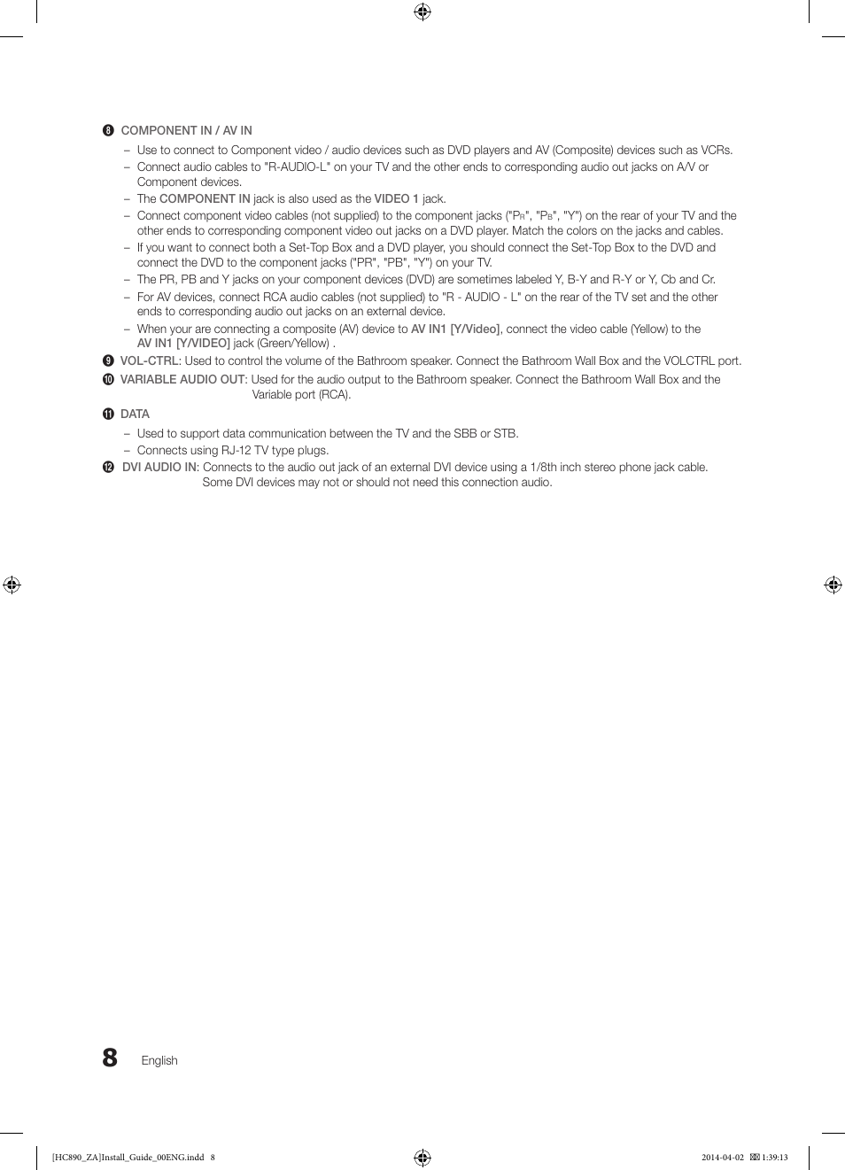 Samsung HG55NC890XFXZA User Manual | Page 8 / 54