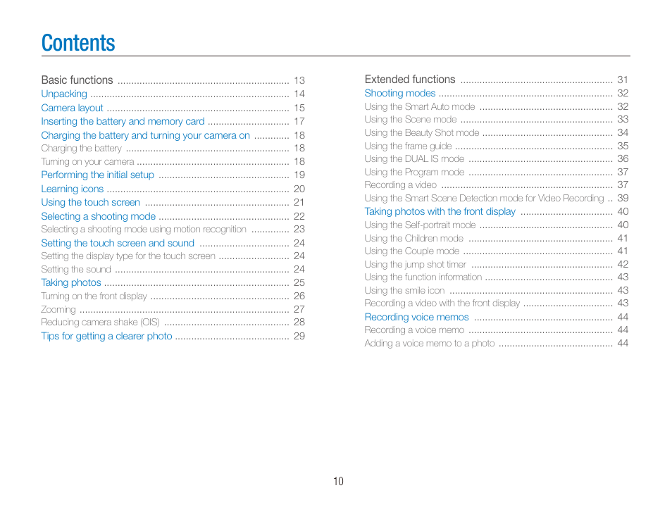 Samsung EC-ST100ZBPBPA User Manual | Page 11 / 122
