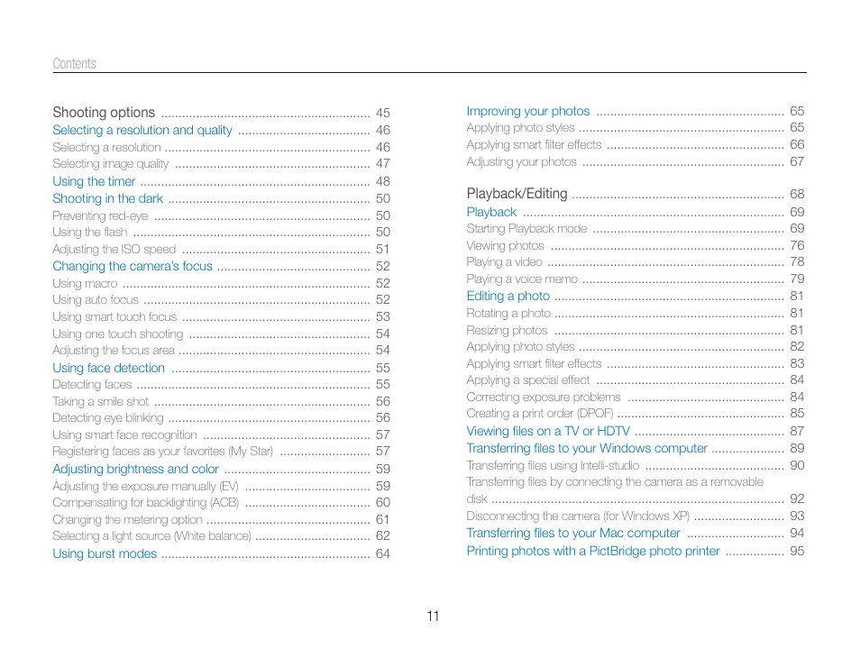 Samsung EC-ST100ZBPBPA User Manual | Page 12 / 122