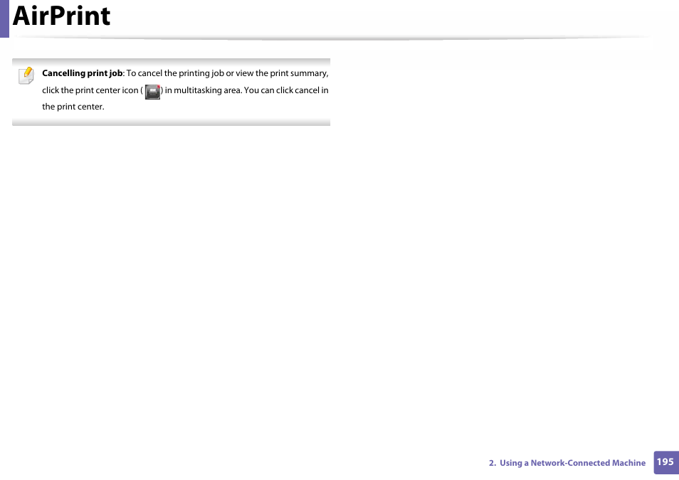 Airprint | Samsung SL-C460W-XAX User Manual | Page 195 / 337