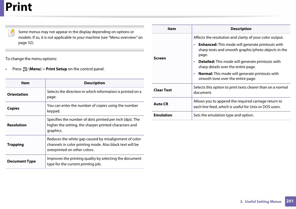 Print | Samsung SL-C460W-XAX User Manual | Page 201 / 337