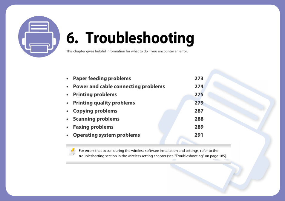 Troubleshooting | Samsung SL-C460W-XAX User Manual | Page 272 / 337