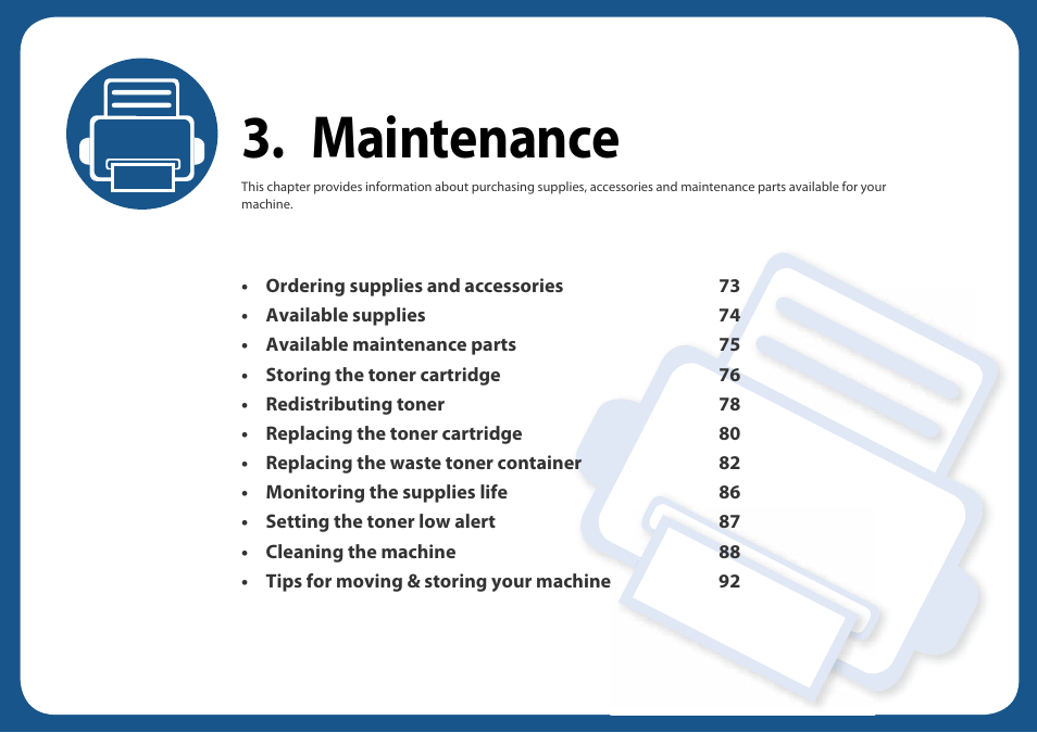 Maintenance | Samsung SL-C460W-XAX User Manual | Page 72 / 337
