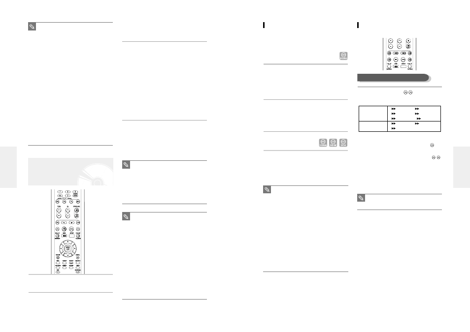 Playing a disc, Using the search functions, Using the disc & title menu | Samsung DVD-R100-XAX User Manual | Page 24 / 49