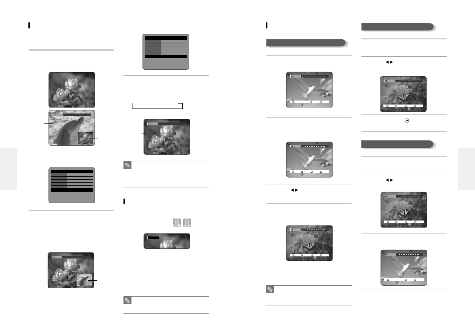 Using last mark, Using bookmarks, Using pip(picture in picture) | Samsung DVD-R100-XAX User Manual | Page 28 / 49