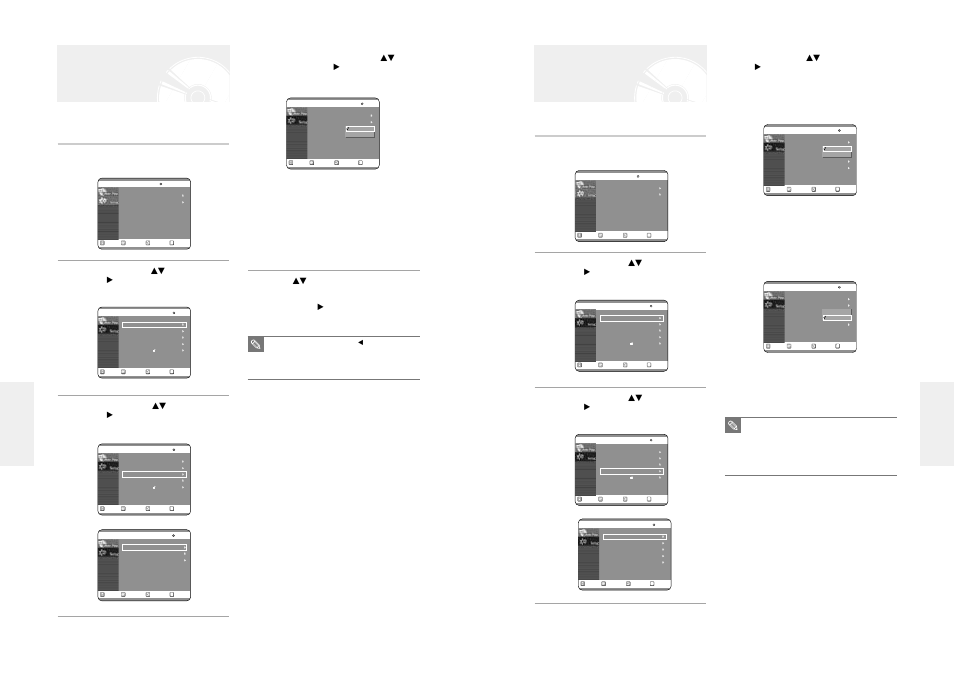 Audio setting, Video (display) setting, English | Settings & adjustments s ettings & adjustments | Samsung DVD-R100-XAX User Manual | Page 34 / 49