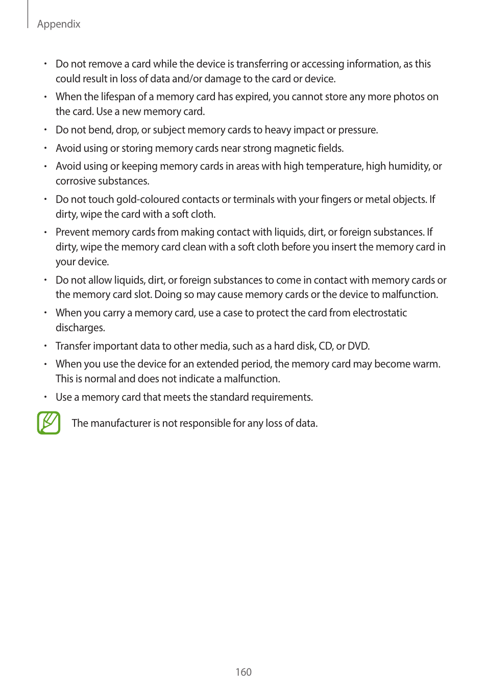 Samsung EK-GC200ZWAXAR User Manual | Page 160 / 166