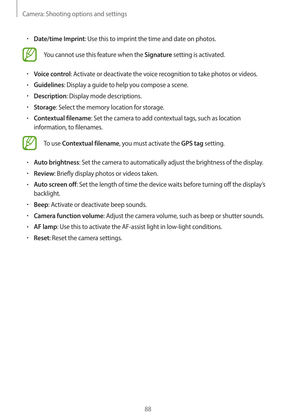 Samsung EK-GC200ZWAXAR User Manual | Page 88 / 166