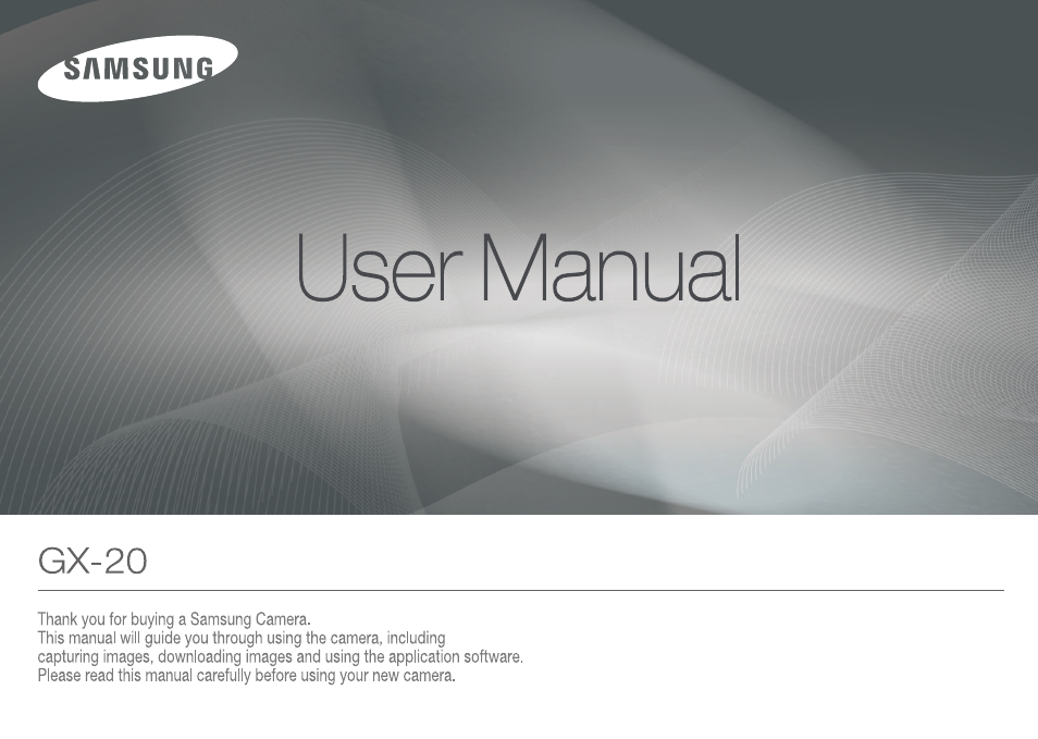 Samsung ER-GX20ZBBB-E1 User Manual | 163 pages