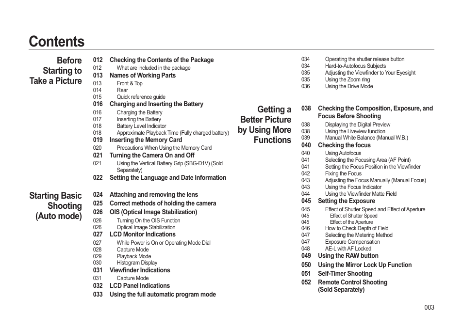 Samsung ER-GX20ZBBB-E1 User Manual | Page 4 / 163