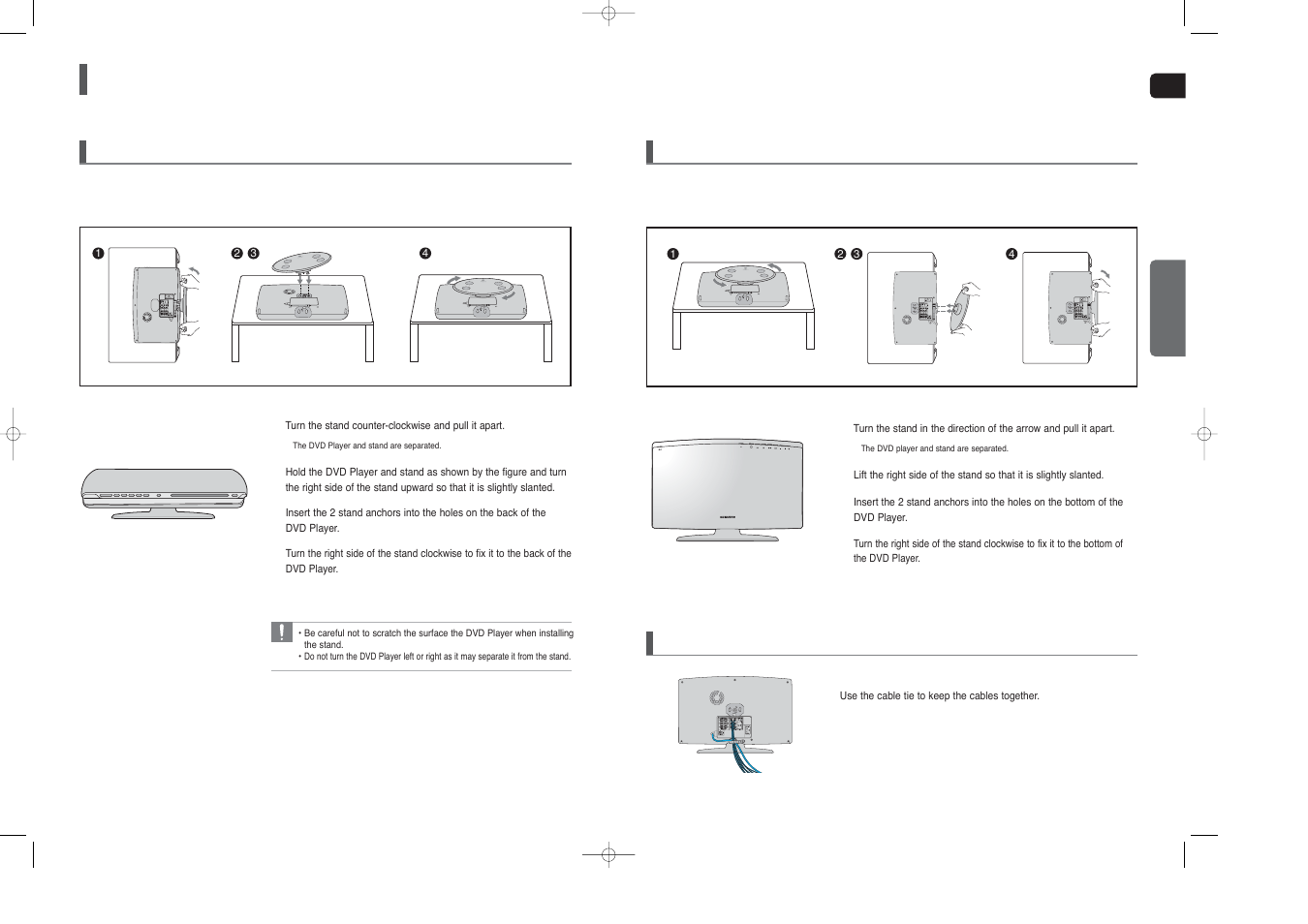 Installing the main unit | Samsung HT-X250T-XAA User Manual | Page 9 / 34