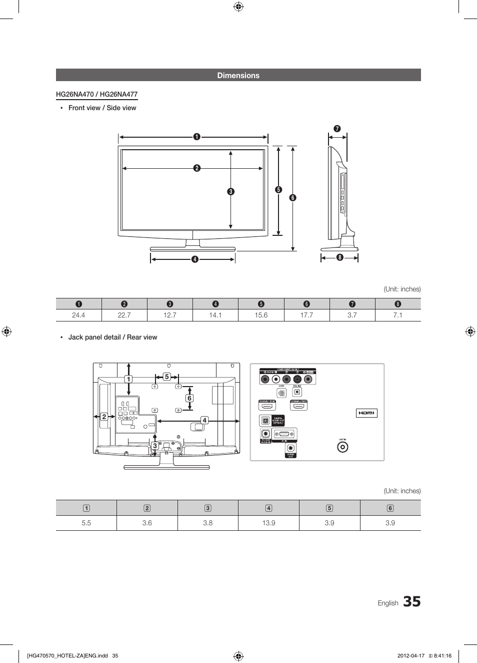 Samsung HG32NA470PFXZA User Manual | Page 35 / 43