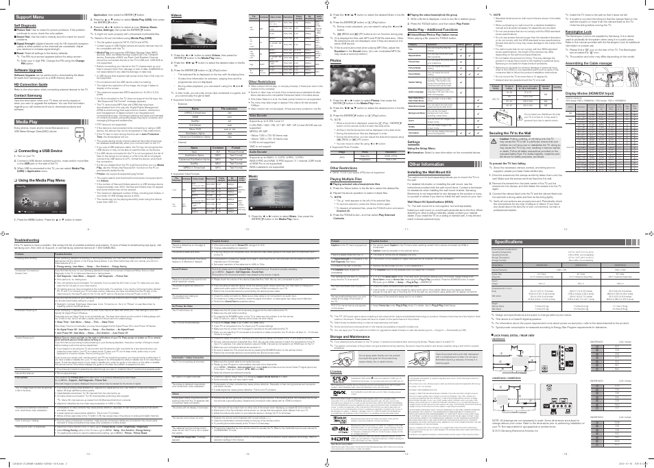 Samsung UN39EH5003FXZA User Manual | Page 2 / 2