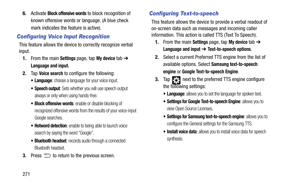 Samsung SGH-T999MBBTMB User Manual | Page 278 / 351