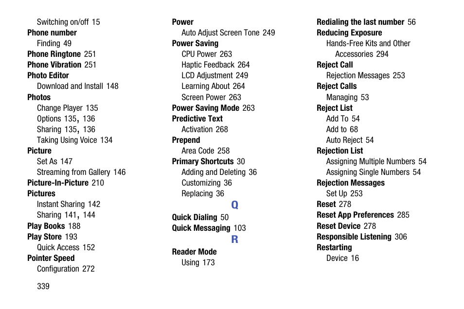 Samsung SGH-T999MBBTMB User Manual | Page 346 / 351