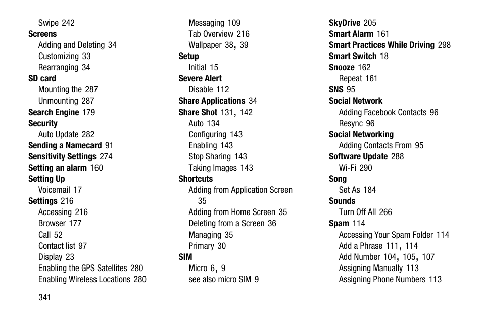 Samsung SGH-T999MBBTMB User Manual | Page 348 / 351