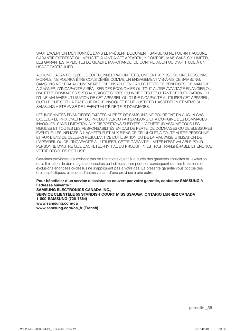 Samsung WF350ANR-XAA User Manual | Page 119 / 120