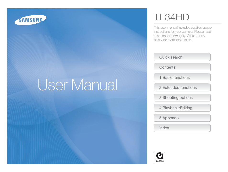 Samsung EC-TL34HBBA-US User Manual | 87 pages