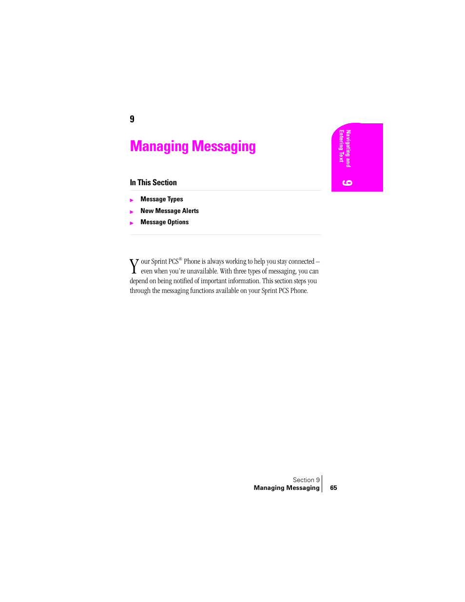 Managing messaging | Samsung SPH-A460ZSABMC User Manual | Page 65 / 159