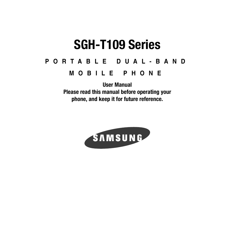 Samsung SGH-T109OGATMB User Manual | 128 pages