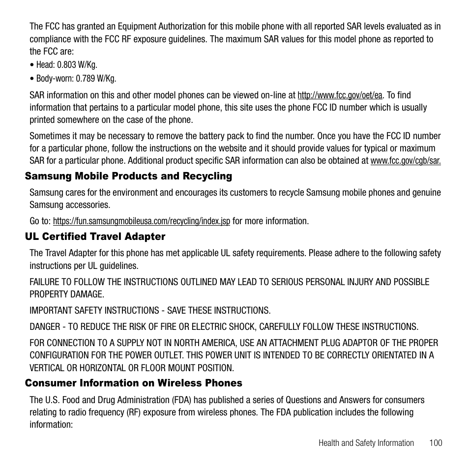 Samsung SGH-T109OGATMB User Manual | Page 103 / 128