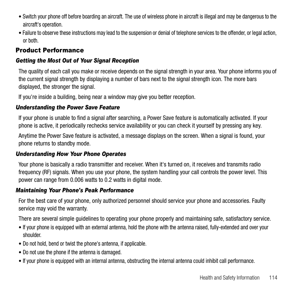 Samsung SGH-T109OGATMB User Manual | Page 117 / 128
