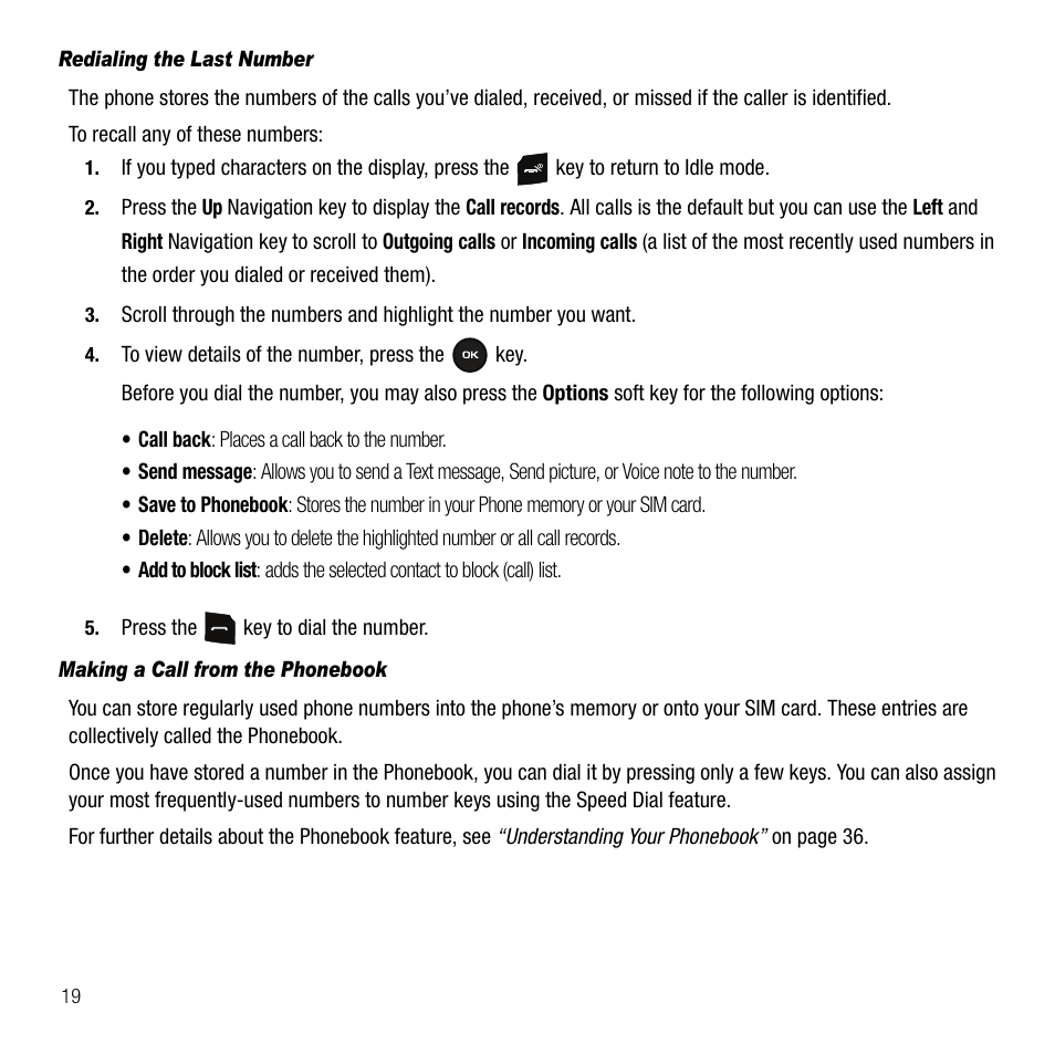 Samsung SGH-T109OGATMB User Manual | Page 22 / 128