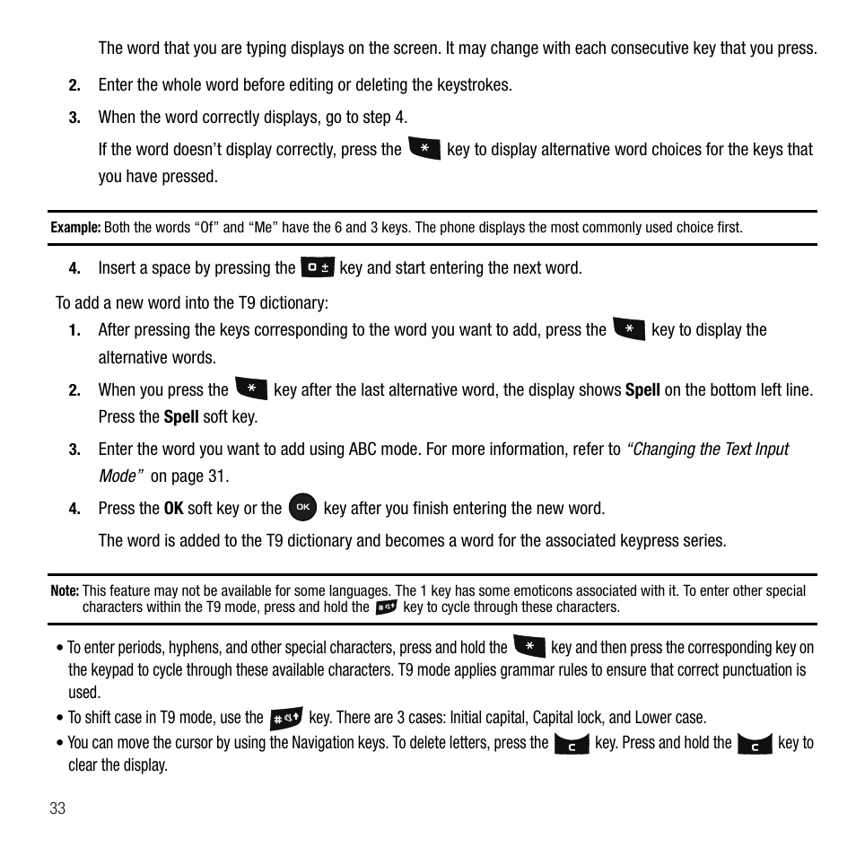 Samsung SGH-T109OGATMB User Manual | Page 36 / 128